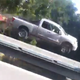 Illustration for article titled Woman's Vine Captures Exact Moment Truck Flies Over Guardrail